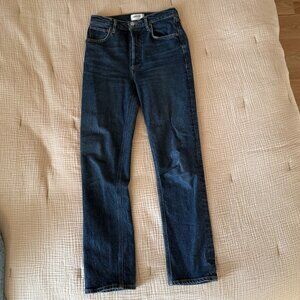 Agolde Straight Leg Jean | Dark Wash | Size 24